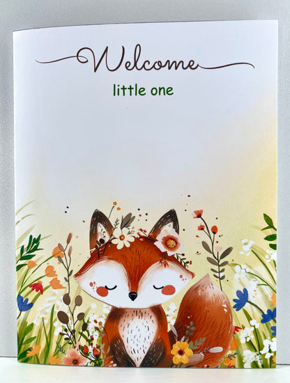 Welcome Little Fox in Flowers