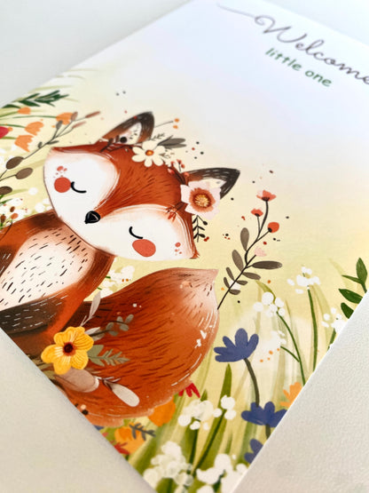 Welcome Little Fox in Flowers