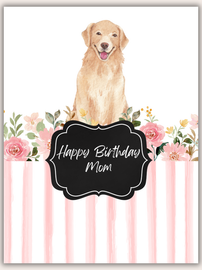 Mom's Birthday from the dog